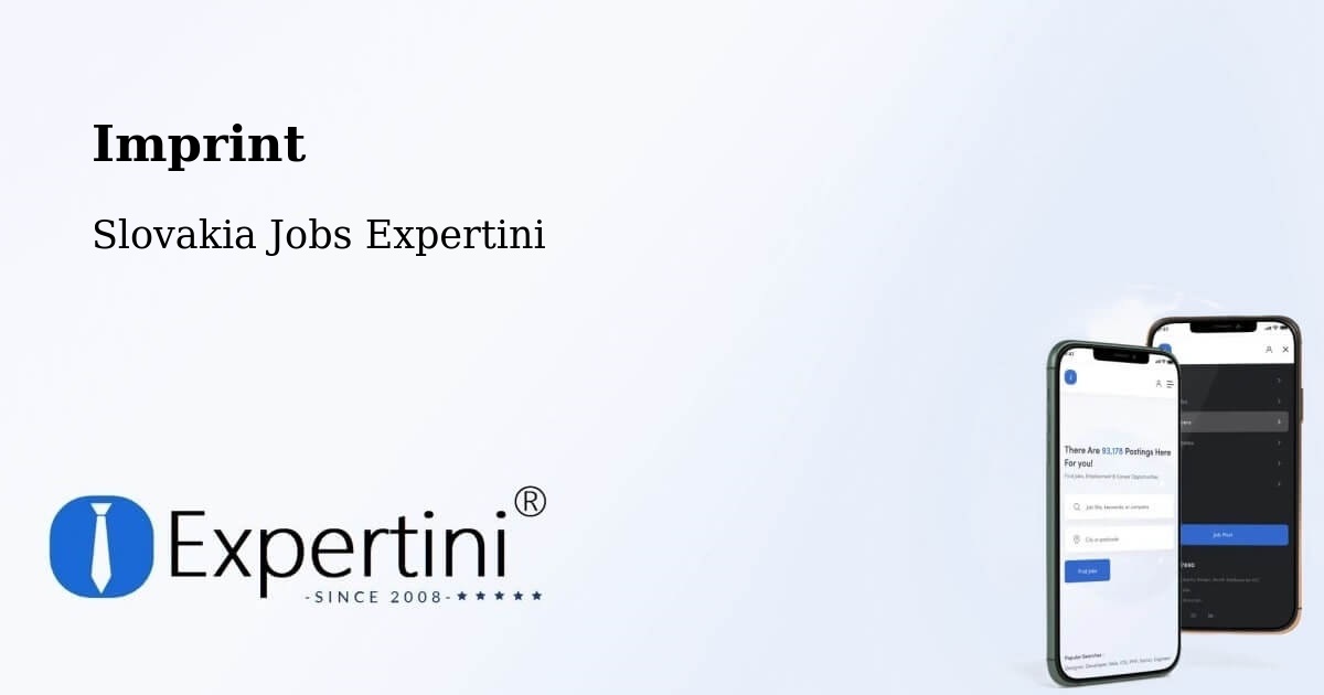 Imprint – Medzev - Slovakia Jobs Expertini